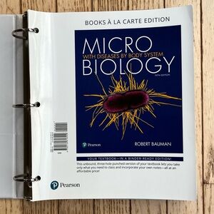 Pearson Microbiology With Diseases by Body System Ring Bonder Book